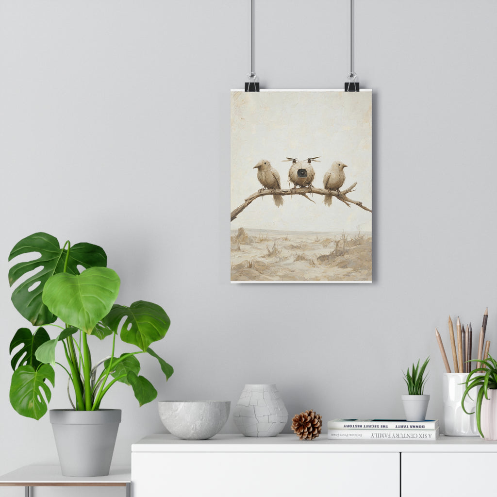 Los pájaros de trapo — Lámina giclée