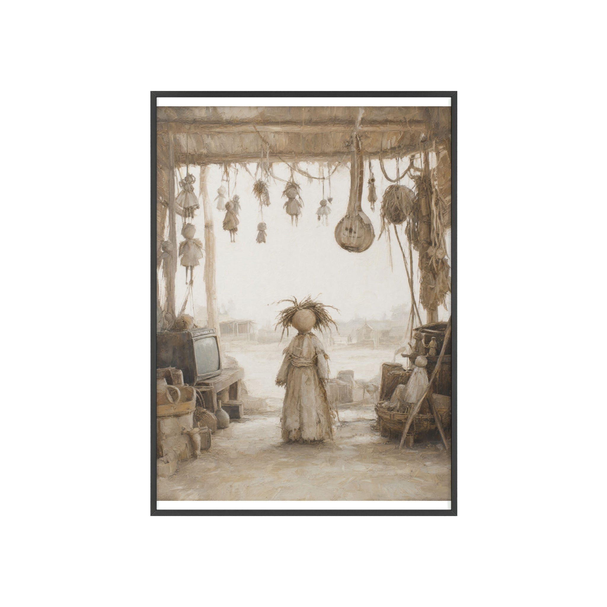 El taller del castillete — Cuadro enmarcado