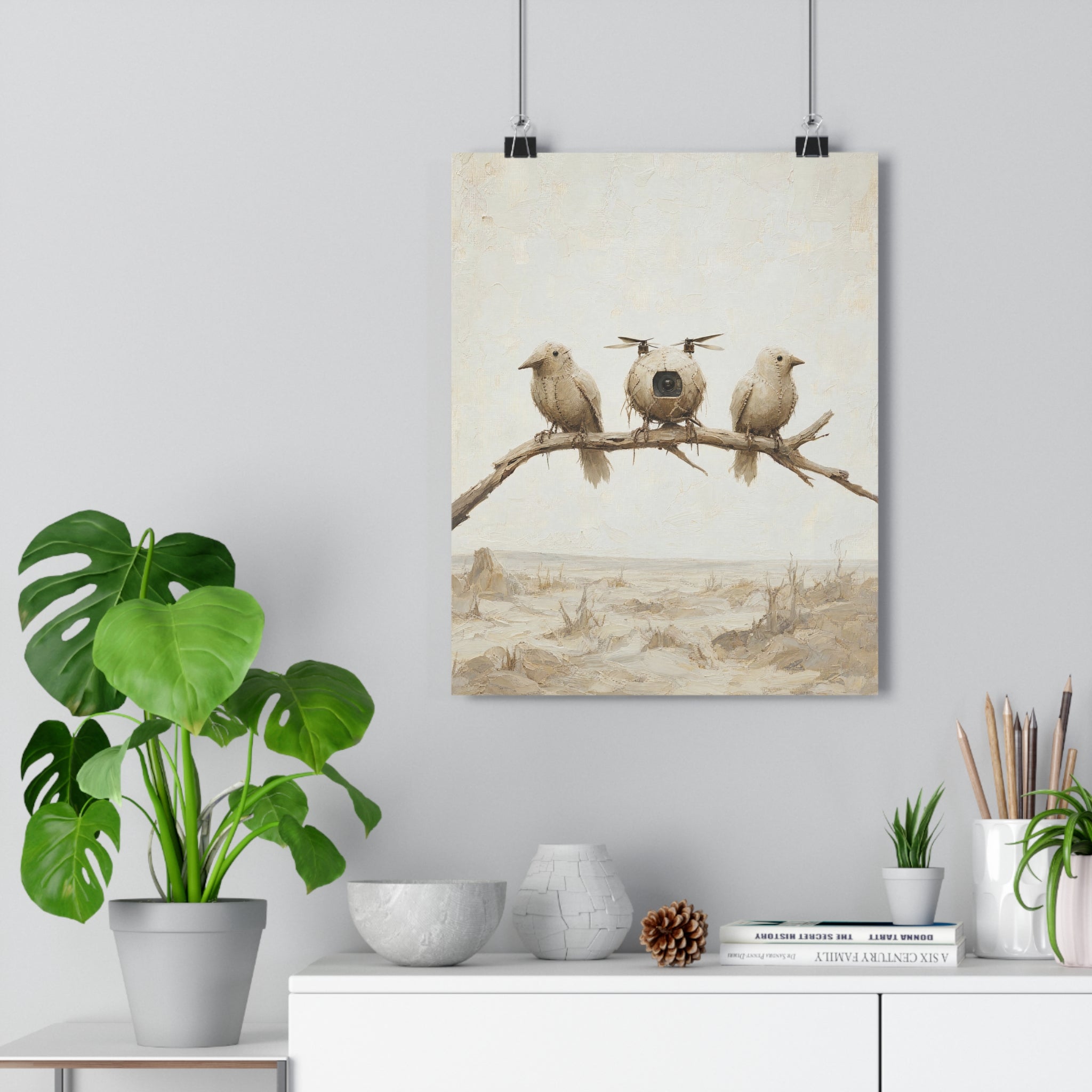 Los pájaros de trapo — Lámina giclée