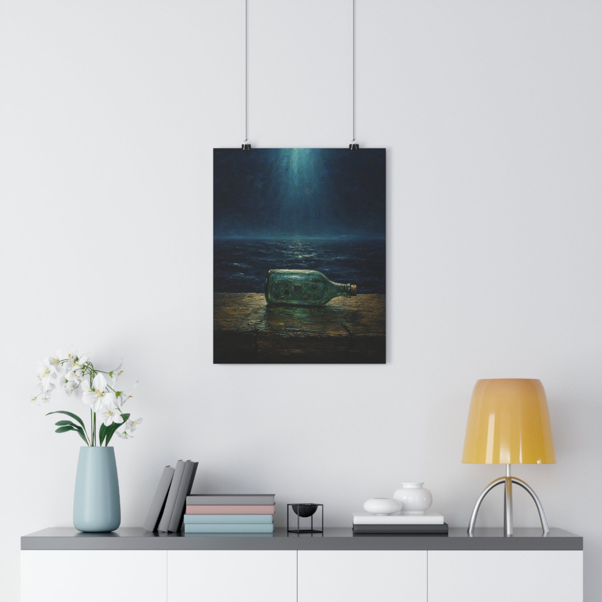 Barco en la botella — Lámina giclée