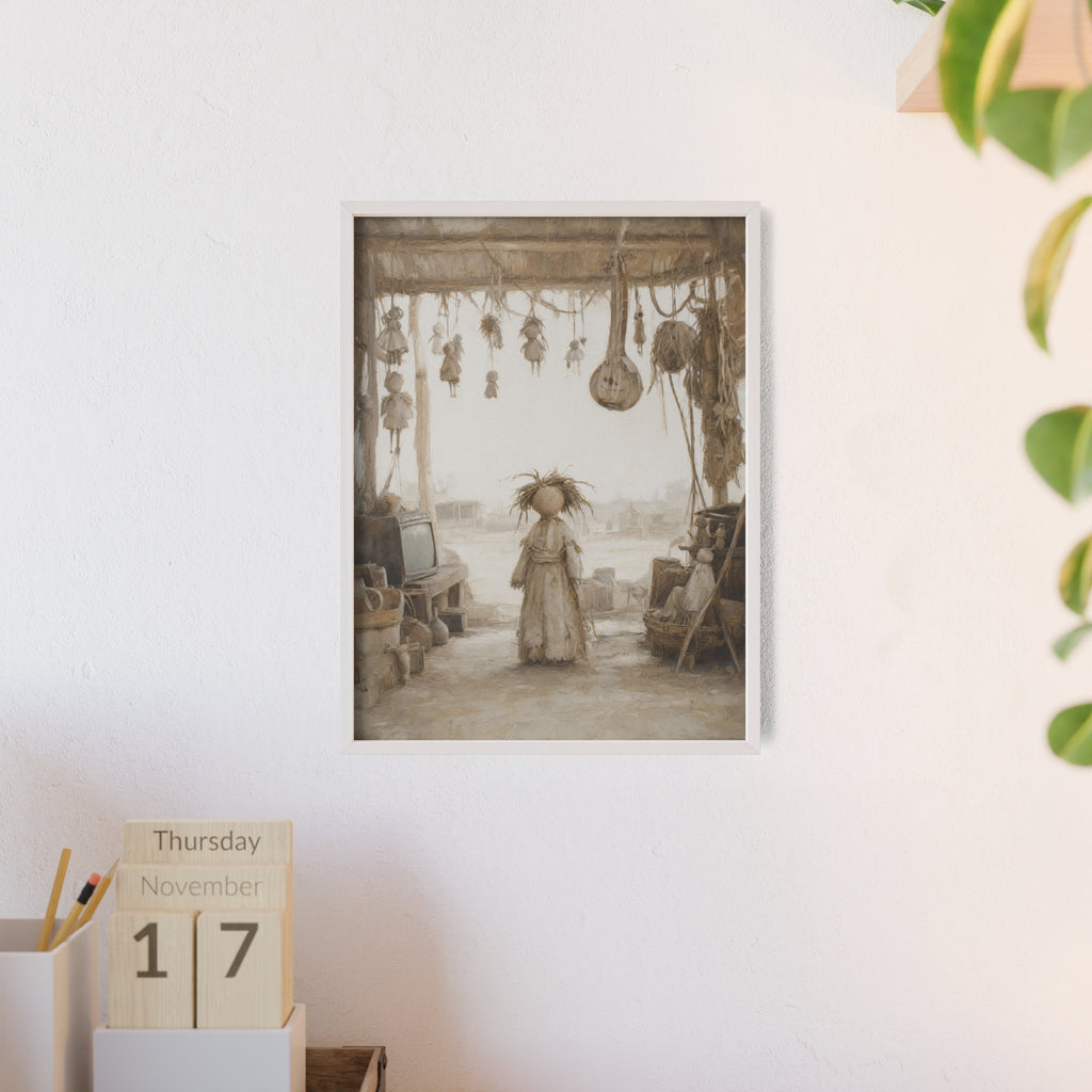 El taller del castillete — Cuadro enmarcado