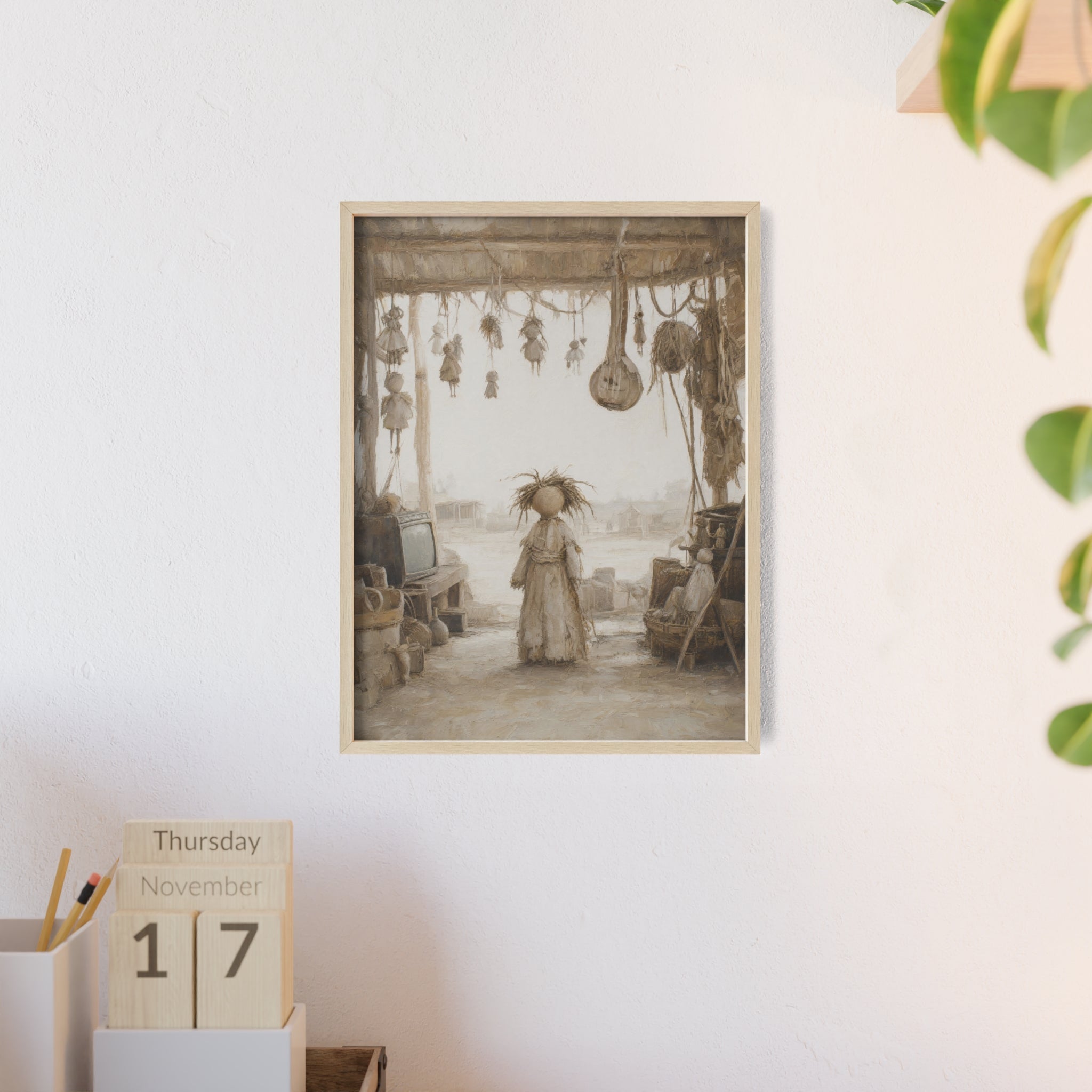 El taller del castillete — Cuadro enmarcado