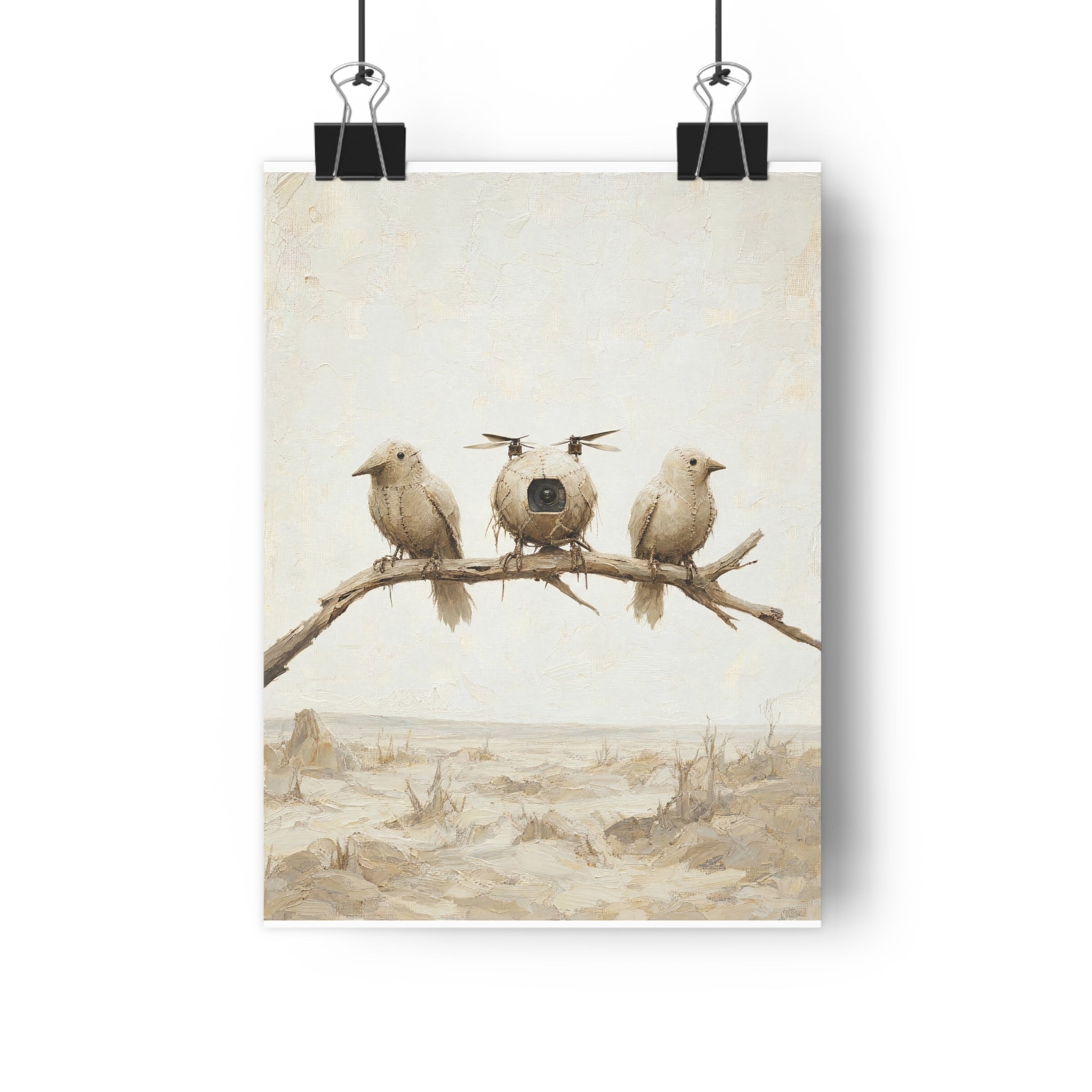 Los pájaros de trapo — Lámina giclée