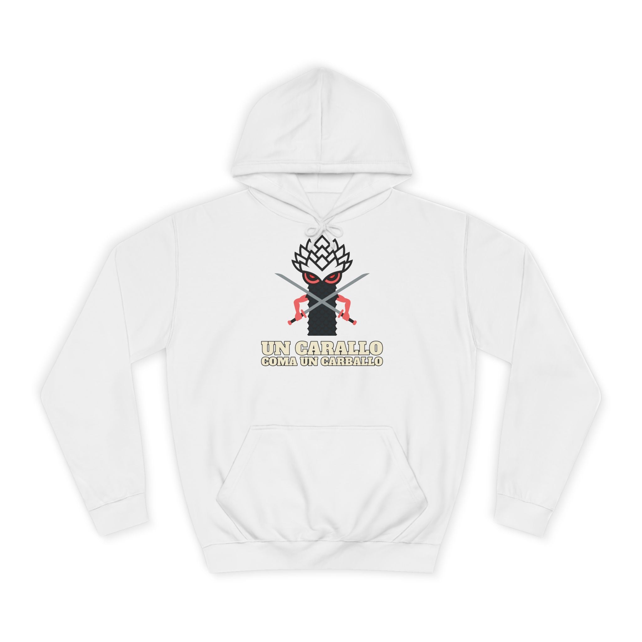 Percebe Guerreiro — Sudadera College (deseño diante e detrás)